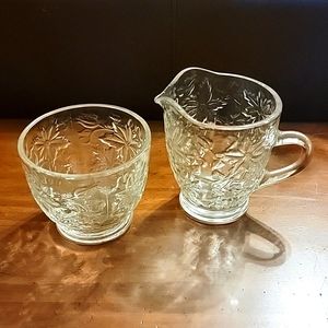 Princess House Fantasia Sugar and Creamer